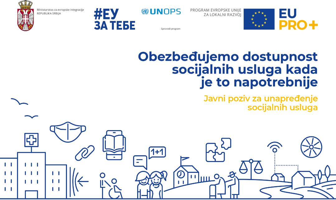 Produžen rok za prijavu na EU PRO Plus javni poziv za unapređenje socijalnih usluga na lokalnom nivou