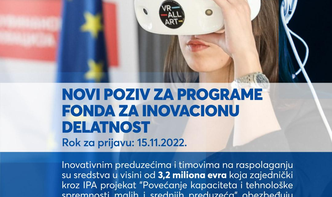 EU sredstva – otvoreni pozivi za inovatore i preduzenitke
