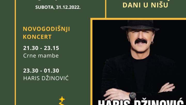   Haris Džinović i Crne mambe u najluđoj noći  zabavljaće publiku u Nišu  