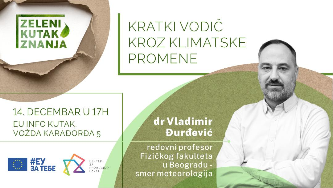 Zeleni kutak znanja sa dr Vladimirom Đurđevićem: Kratki vodič kroz klimatske promene