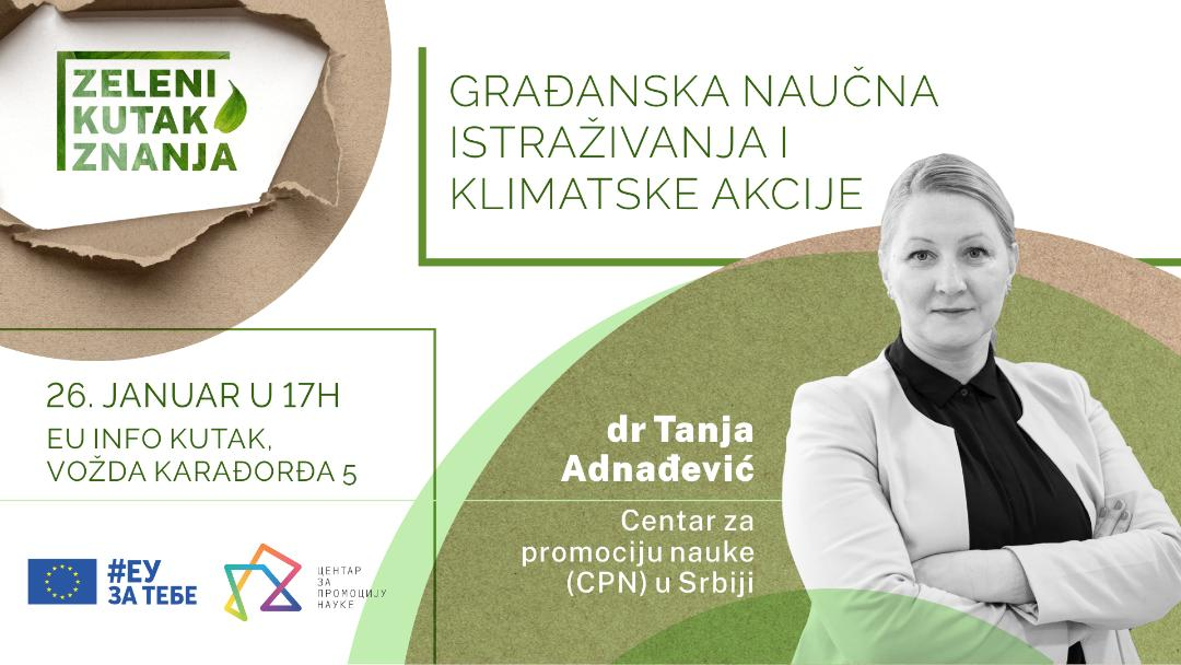 Predavanje – građanska naučna istraživanja i klimatske akcije