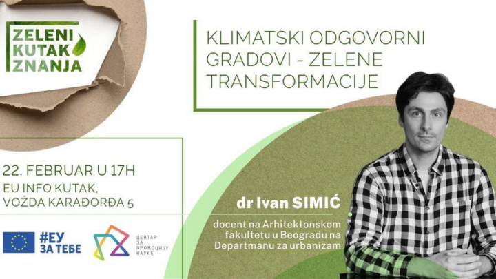 Predavanje „Klimatski odgovorni gradovi – zelene transformacije“