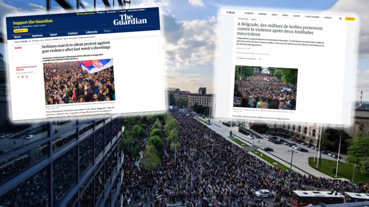 „Desetine hiljada Srba okupilo se u Beogradu i pozvalo na ostavke najviših zvaničnika“: Ovako o protestu protiv nasilja pišu svetski mediji