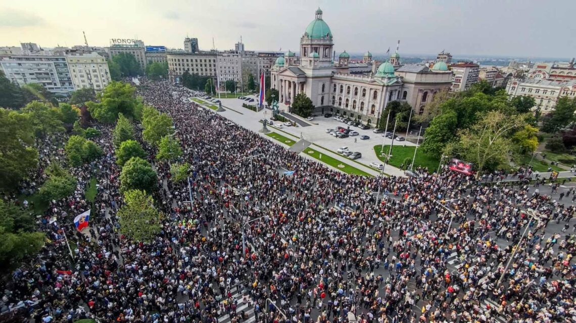 Održan protest ‚‚Srbija protiv nasilja‚‚ najveći skup nakon 5. oktobra