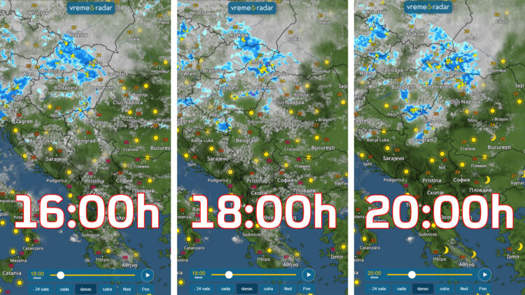 Nova superćelijska oluja zbog koje drhti ceo region: Evo kako će se kretati iz sata u sat i koliko će tresti Srbiju