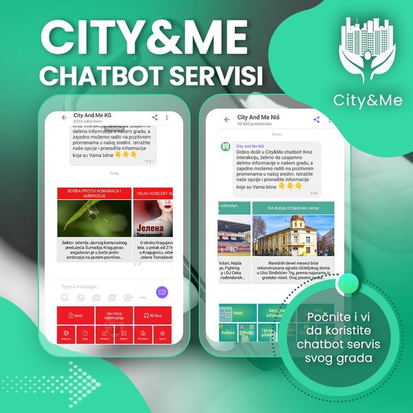 Aplikacije City&Me u Nišu i Kragujevcu