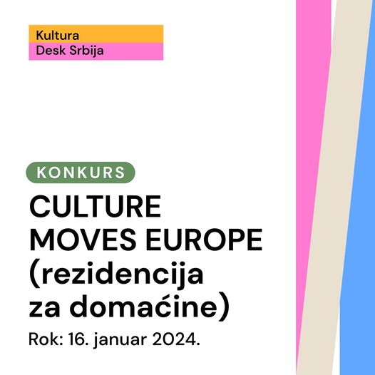 Culture Moves Europe 2024 – otvoren je drugi poziv za domaćine rezidencija!