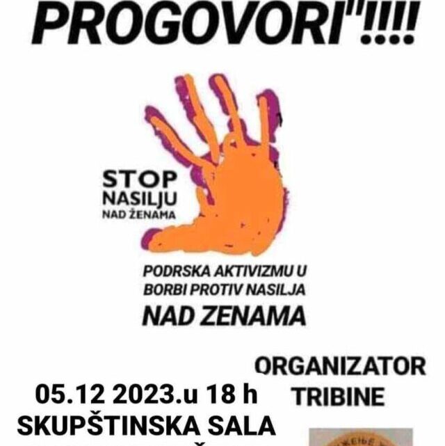 Tribina o nasilju nad ženama „Donesi odluku – progovori!“