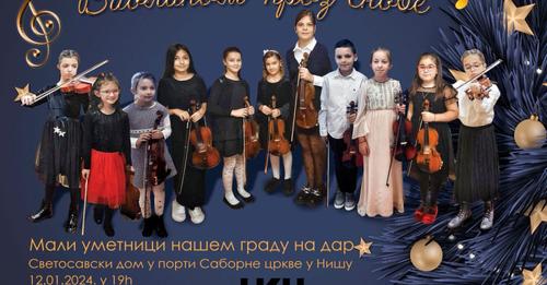 Koncert “Violinom kroz snove” 12. januara u Svetosavskom domu